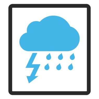 Fırtına vektör simge çerçeveli