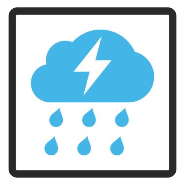 Fırtına vektör simge çerçeveli