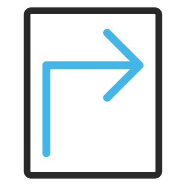 Sağa dön vektör simge çerçeveli