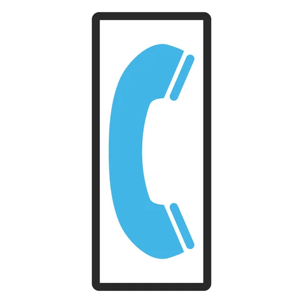 Receptor de telefone emoldurado vetor ícone —  Vetores de Stock