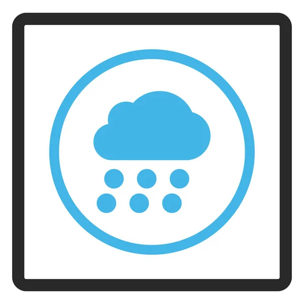 Icône vectorielle encadrée par nuage de pluie — Image vectorielle