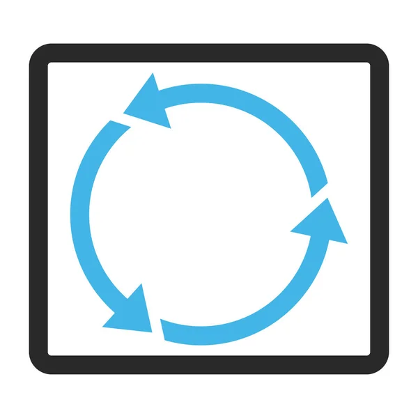 Icône vectorielle encadrée de recyclage — Image vectorielle