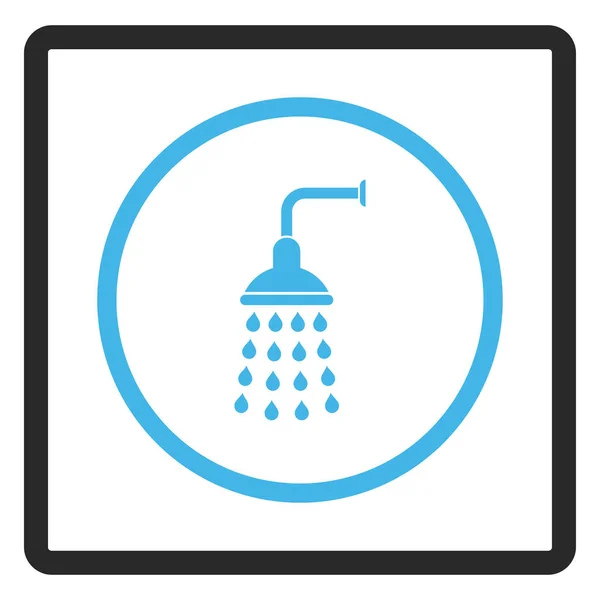 Ícone de vetor moldado de chuveiro —  Vetores de Stock