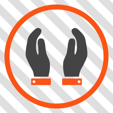 Bakım el vektör simgesi