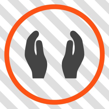 Bakım el vektör simgesi