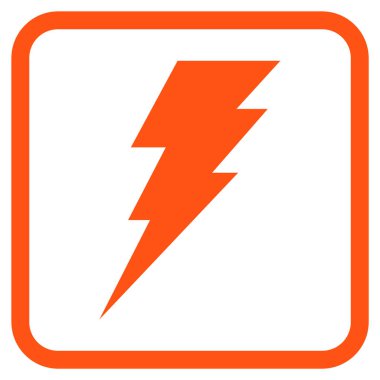 Vektör simgesi bir çerçeve içinde yürütmek