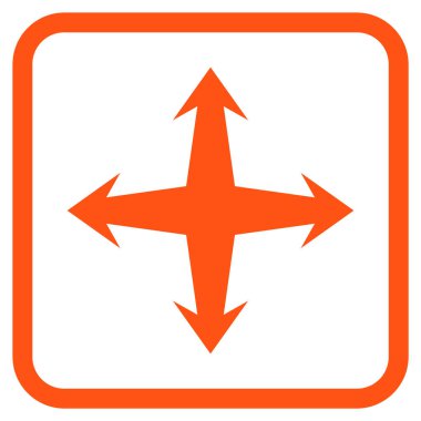 Bir çerçeve içinde vektör simgesini genişletin