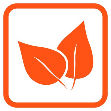 Flora Bitki vektör simgesi bir çerçeve içinde