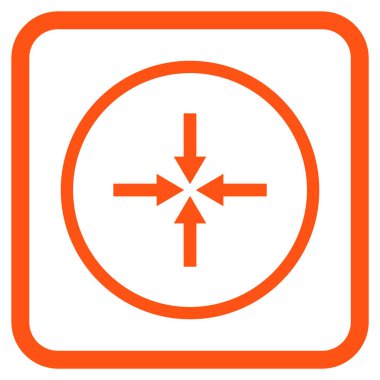 Etkisi oklar bir çerçeve içinde simge vektör