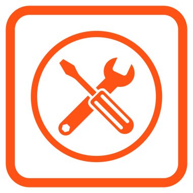 Seçenekleri vektör simgesi bir çerçeve içinde