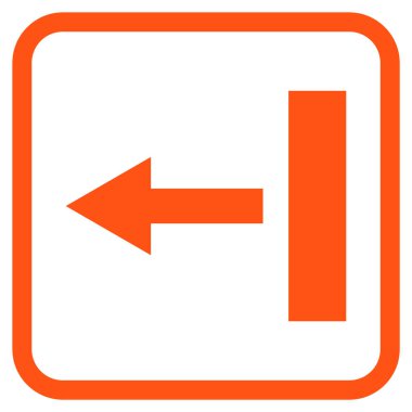 Sol vektör simgesi bir çerçevede çekin