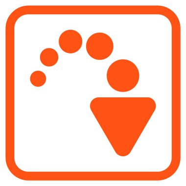 Vektör simgesi bir çerçeve içinde Yinele