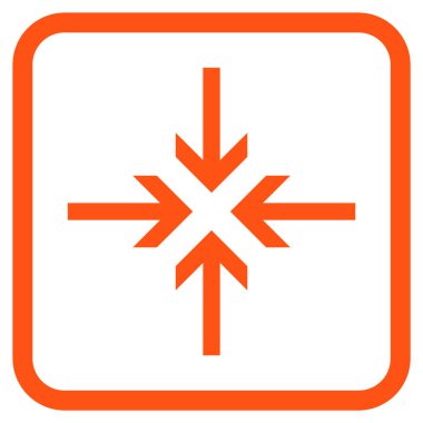 Oklar vektör simgesi bir çerçeve içinde azaltmak