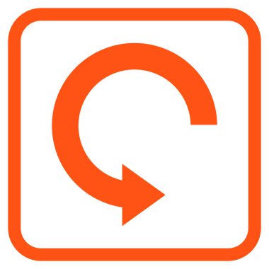 Doğru vektör simgesi bir çerçeve içinde döndürme