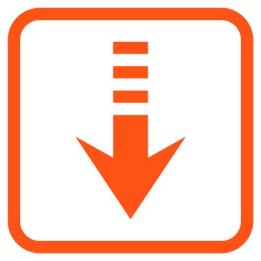 Vektör simgesi bir çerçeve içinde gönderin