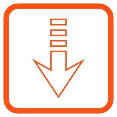 Vektör simgesi bir çerçeve içinde gönderin