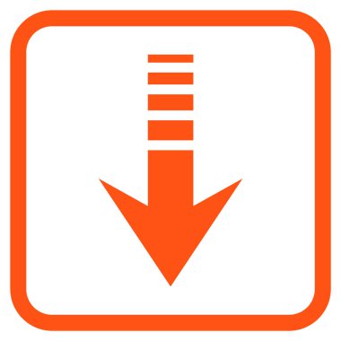 Vektör simgesi bir çerçeve içinde gönderin