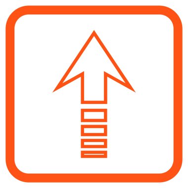 Vektör simgesi bir çerçeve içinde gönder