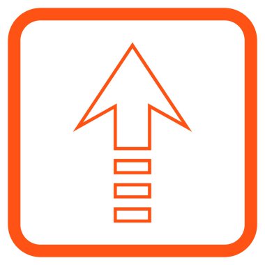 Vektör simgesi bir çerçeve içinde gönder