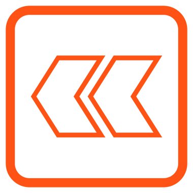 Shift Sol vektör simgesi bir çerçeve içinde