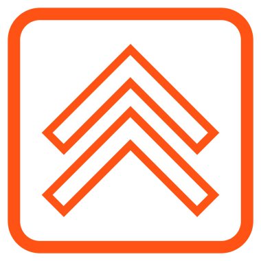 Vektör simgesi bir çerçeve içinde yukarı kayması