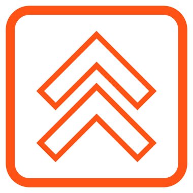 Vektör simgesi bir çerçeve içinde yukarı kayması