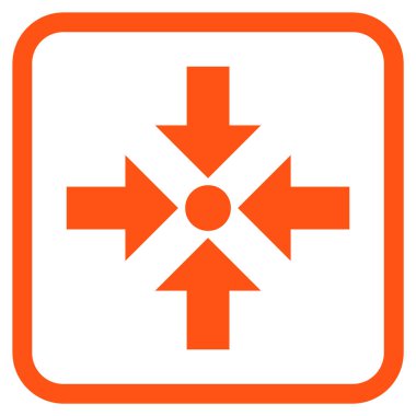 Oklar vektör simgesi bir çerçeve içinde küçültmek