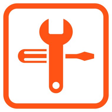 Vektör simgesi bir çerçeve içinde ayarlama