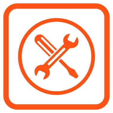 Vektör simgesi bir çerçeve içinde ayarlama