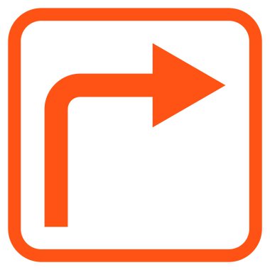 Doğru vektör simge bir çerçevede açmak