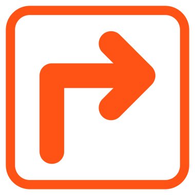 Doğru vektör simge bir çerçevede açmak