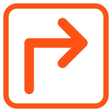 Doğru vektör simge bir çerçevede açmak