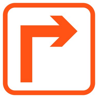 Doğru vektör simge bir çerçevede açmak