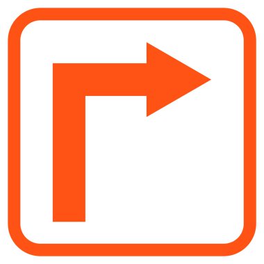 Doğru vektör simge bir çerçevede açmak