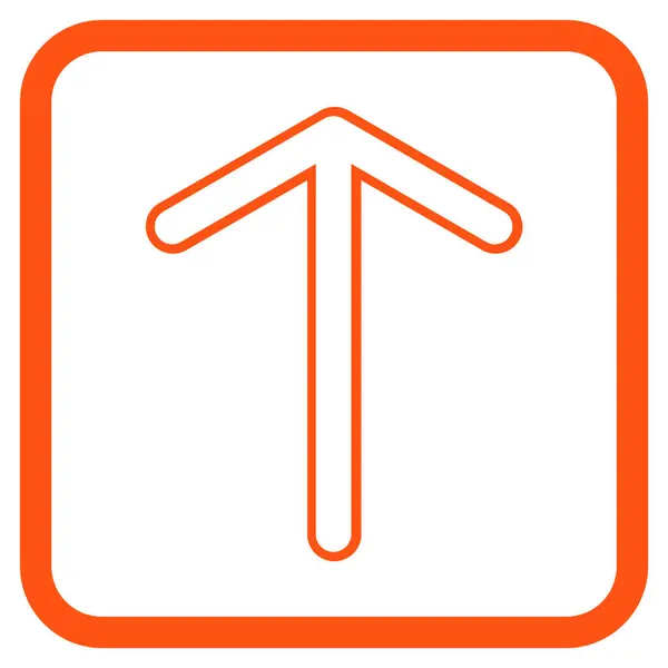 Pijl-omhoog Vector Icon In een Frame — Stockvector