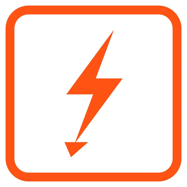 Elektryczny Strike wektor ikona w ramce — Wektor stockowy