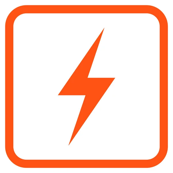 Icona vettoriale dell'elettricità in una cornice — Vettoriale Stock