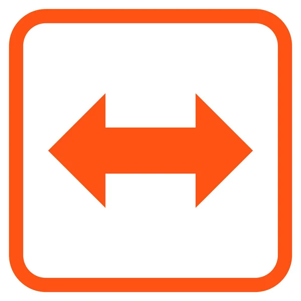 Horisontella Exchange pilar vektor ikonen i en ram — Stock vektor