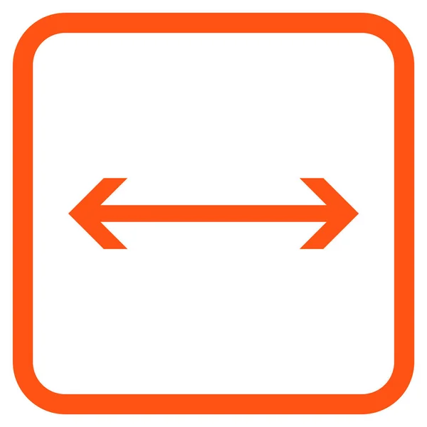 Horizontal Flip Vector Icon In a Frame — Stock Vector
