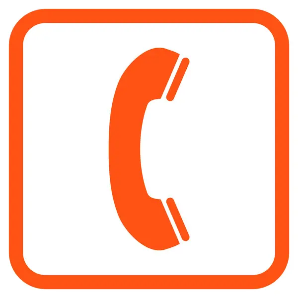 Векторная икона телефона в кадре — стоковый вектор