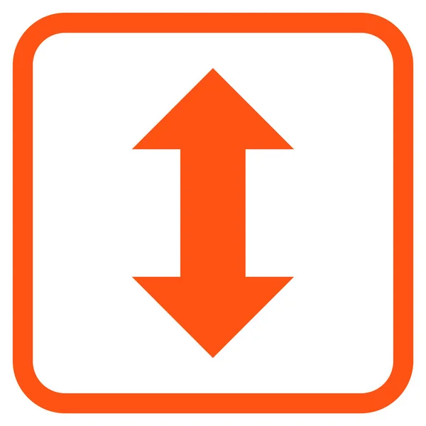 Vertikala Exchange pilar vektor ikonen i en ram — Stock vektor