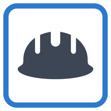 Oluşturucu işçisi vektör simgesi bir çerçeve içinde