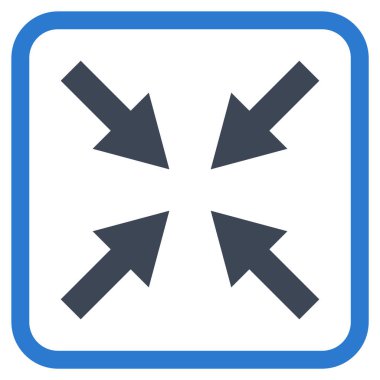 Oklar vektör simgesi bir çerçeve içinde sıkıştırmak