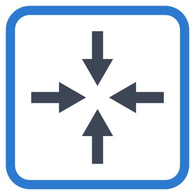 Oklar vektör simgesi bir çerçeve içinde sıkıştırmak