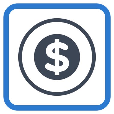 Finans vektör simgesi bir çerçeve içinde