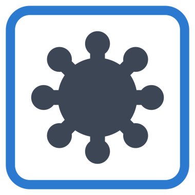 Dişli vektör simgesi bir çerçeve içinde