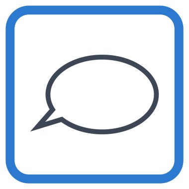 İpucu bulut vektör simgesi bir çerçeve içinde