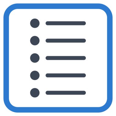 Öğeleri vektör simgesi bir çerçeve içinde