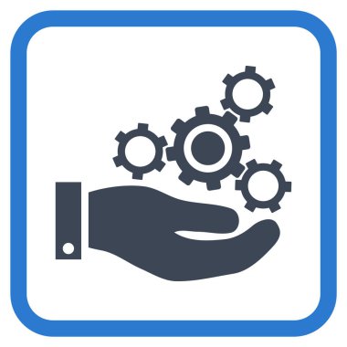 Mekanik Servisi vektör simgesi bir çerçeve içinde