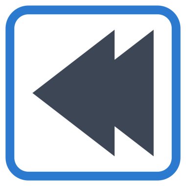 Sol vektör simgesi bir çerçeve içinde hareket